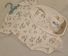 New Mothercare Winnie The Pooh Baby Boy Bodysuit Set VEST SUITS 6-9 mths 