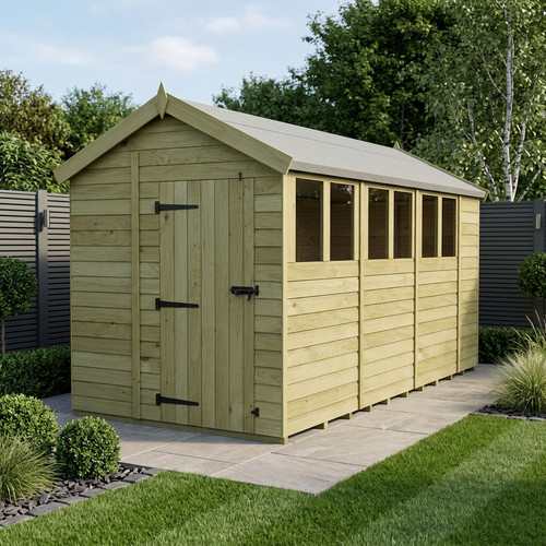 Apex shed single door - x,