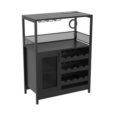Wine Rack Drinks Bar Cabinet