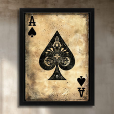 Vintage Ace Of Spades Poster