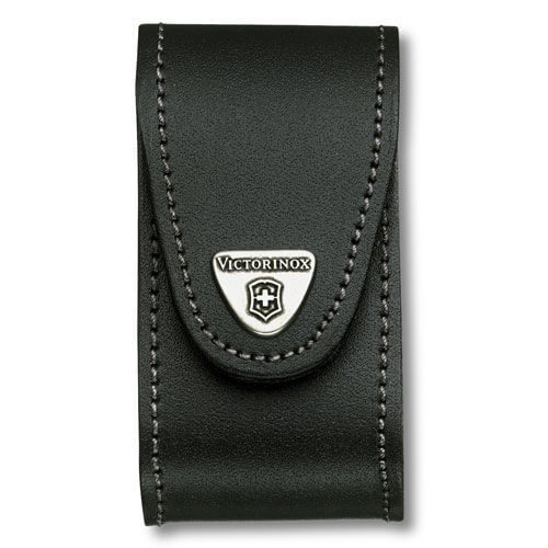 Victorinox black leather pouch - black,