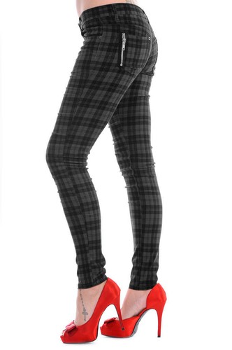 Banned apparel grey tartan - grey,