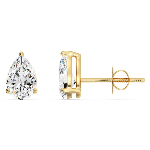 Lab grown diamond earrings - lab,