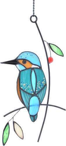 Cute birds stained glass - birds,