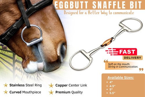 Stainless steel horse snaffle - stainless,