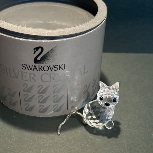Swarovski crystal cat mini - cat,