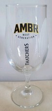 Thatchers Ambr Next Generation Cider Stemmed Pint Glass - Pub Old Stock (2024)