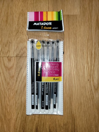 Matador teen gel pens black - gel, pens,