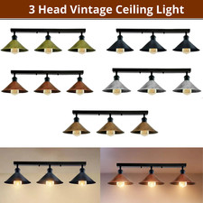 Vintage 3 Way Ceiling Light Modern Kitchen Hanging Metal Pendant Lamp