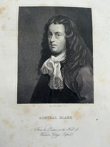 Admiral blake antique print - antique,
