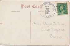 East Boxford Doane cancel 1909