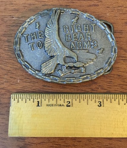 Belt buckle the - right, to