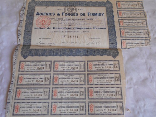 Vintage share certificate