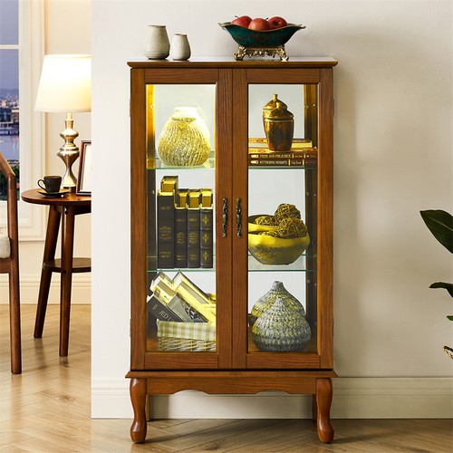 Tempered glass doors curio - tempered,