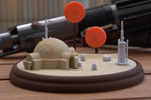 Luke home tatooine star - on,