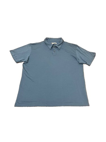 Ibex polo shirt mens blue - shirt, l