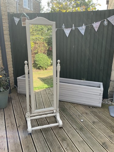 Shabby chic swivel mirror - shabby,