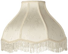 Lamp Shade Cream Large Scallop