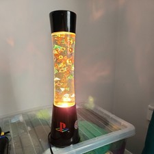 Official PlayStation Icons Flow Lamp Retro Lava Lamp Style PS Black 