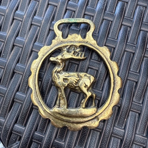 Vintage horse brass large - horse,