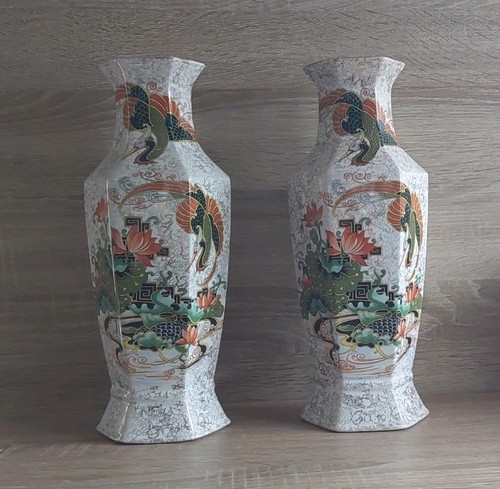 Pair chinese hainan porcelain - pair,