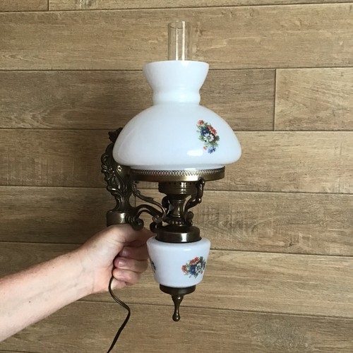 Vtg farmhouse brass wall - farmhouse,