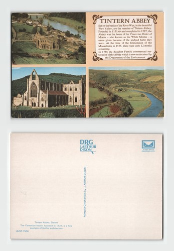 Postcard tintern abbey - tintern,