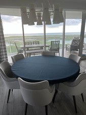 Blue Navy felt Poker table