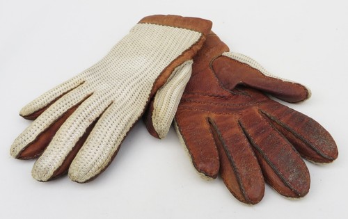 Vintage leather knitted - vintage,