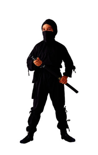 Black ninja child boy kids - ninja,