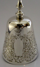 QUALITY ENGLISH STERLING SILVER TABLE DESK RECEPTION BAR BELL 1995 82g