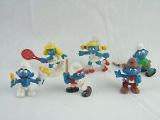 Original Vintage Schleich Smurf 1981 Peyo Set Bundle