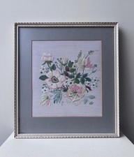 Vintage Needlepoint Flower