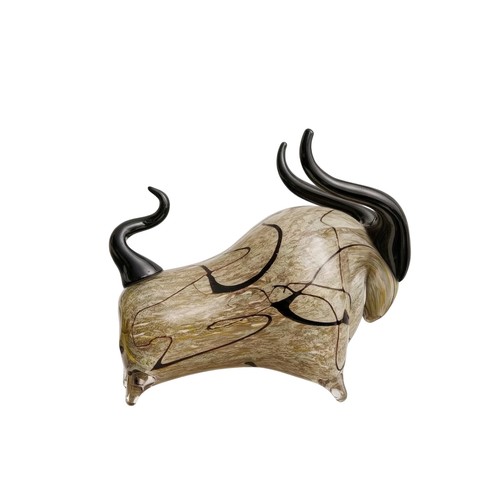 Glass bull tabletop - bull,