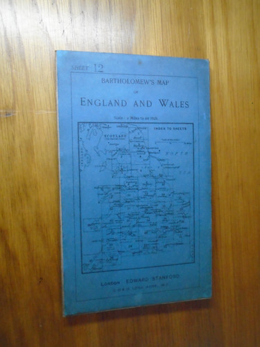 Bartholomew map england - of,