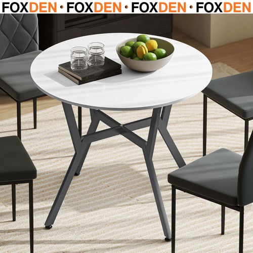 Dining table round high - round, gloss