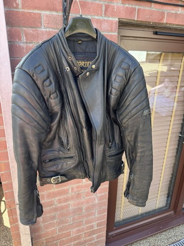 Men leather motorcycle - leather,