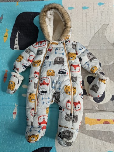 Baby animal print snowsuit - baby,