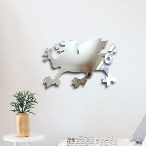 Welsh dragon mirror - welsh,