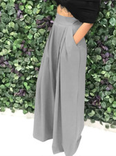 Women Elastic Waist Culottes