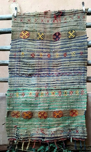 Vintage moroccan boucherouite - moroccan,