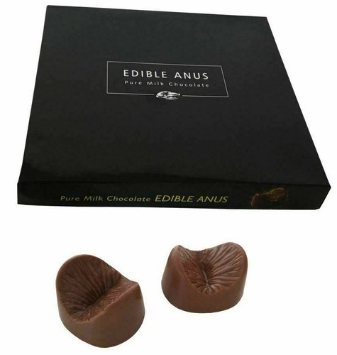 Edible chocolate anus - edible, hole