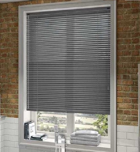 Silver grey pvc venetian - pvc,