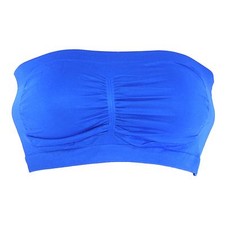 Fashion Womens Seamless Strapless Non-Padded Plain Top Tube Bandeau Bra 8529