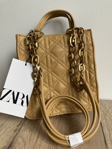New zara leather yellow - new,