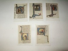 5 BRITISH MUSEUM POSTCARDS-