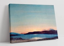 DAVID YOUNG CAMERON, SUNDOWN AT LOCH RANNOCH -CANVAS WALL ARTWORK PICTURE PRINT
