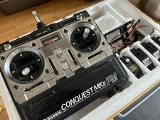 Sanwa Conquest MKII 6CH 35MHz Transmitter Mode 2 VINTAGE ORIGINAL BOX