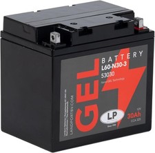 Motorbike L60-N30-3 Gel LP Battery 12V, 300CCA Fits Bmw R 75/7 (247) 1976-1979