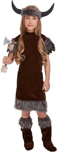 Girls viking fancy dress - girls,
